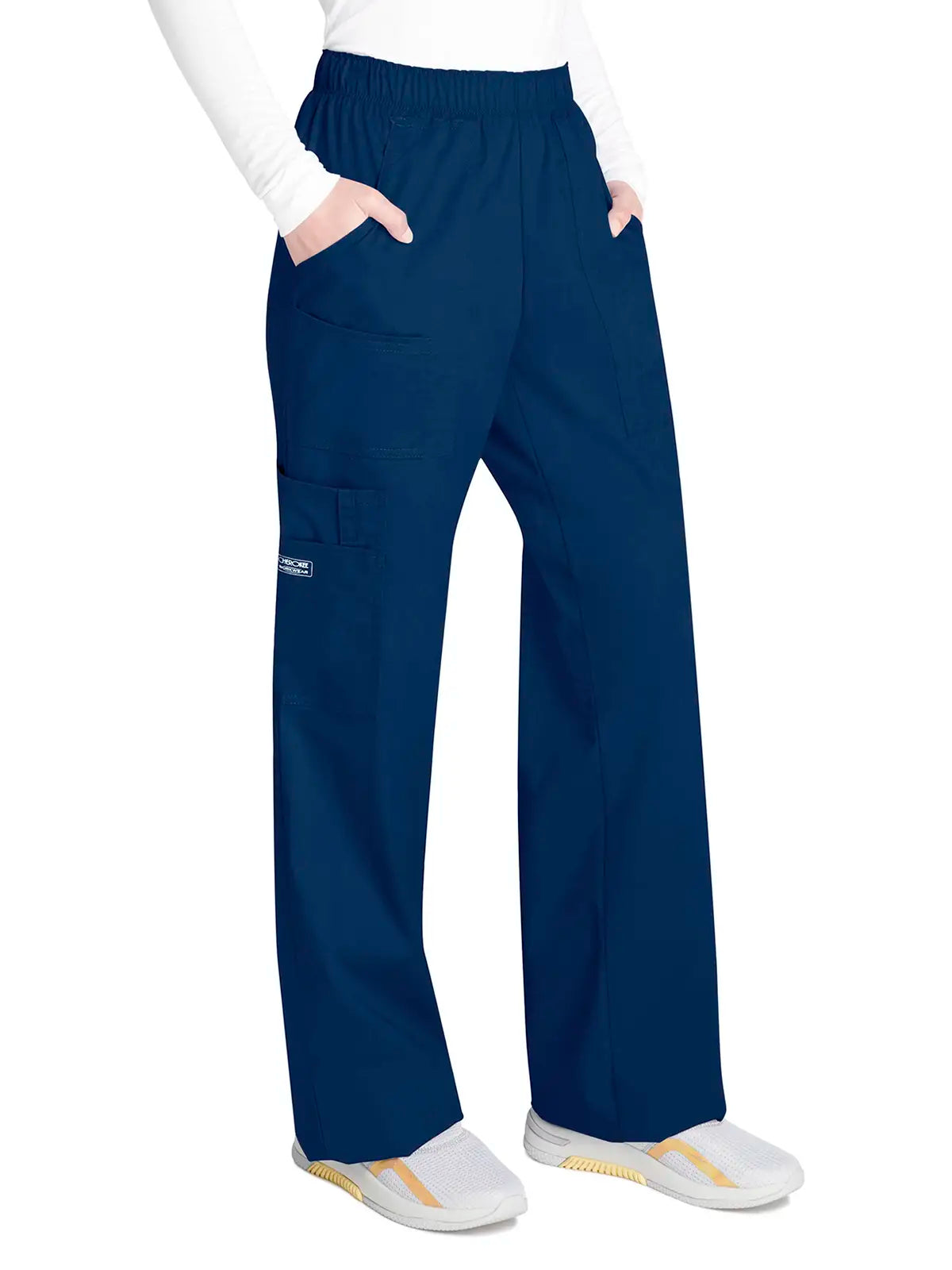 Pantalón sanitario cargo con cintura elástica Cherokee Core Stretch WWE4005