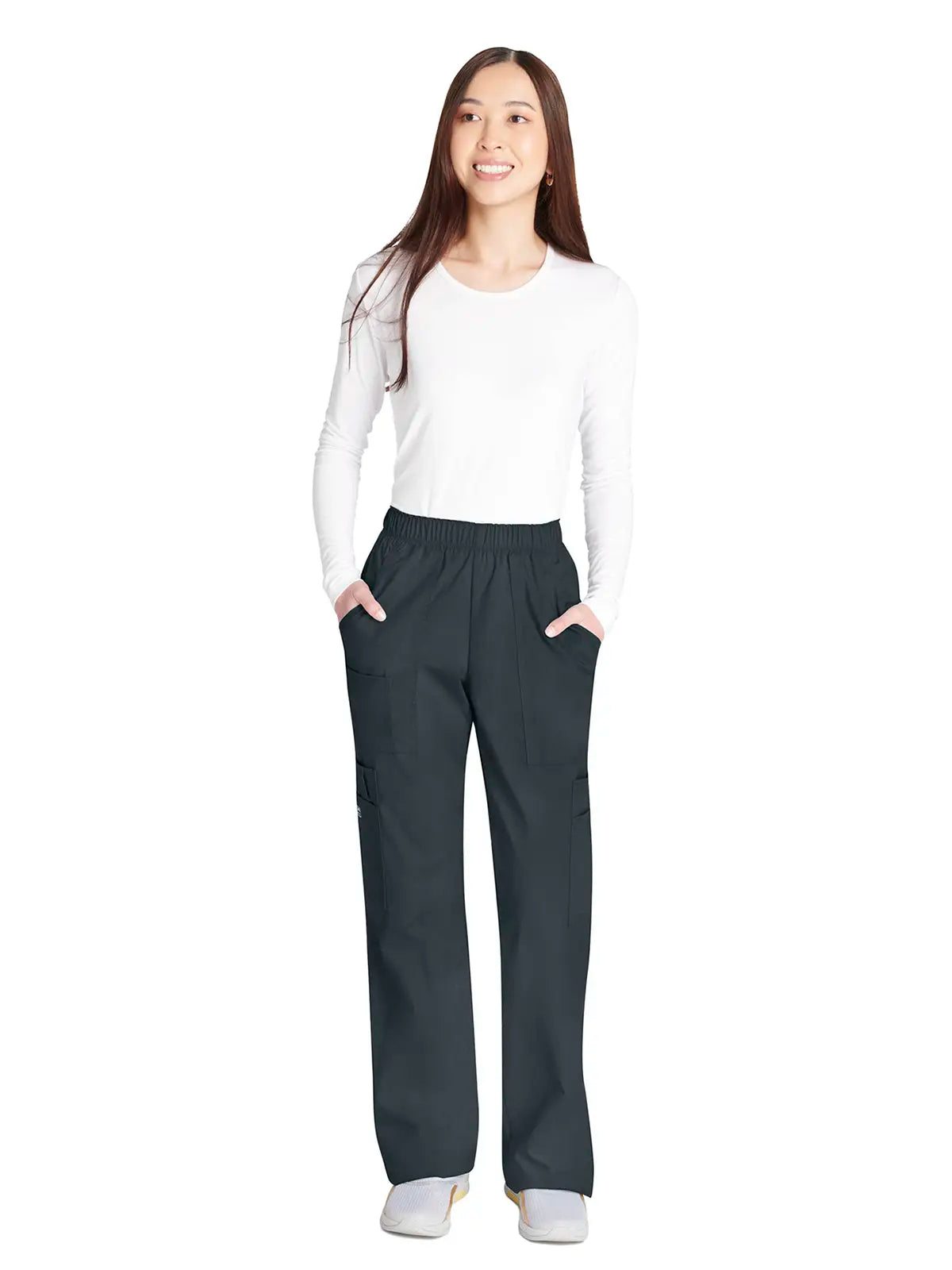 Pantalón sanitario cargo con cintura elástica Cherokee Core Stretch WWE4005