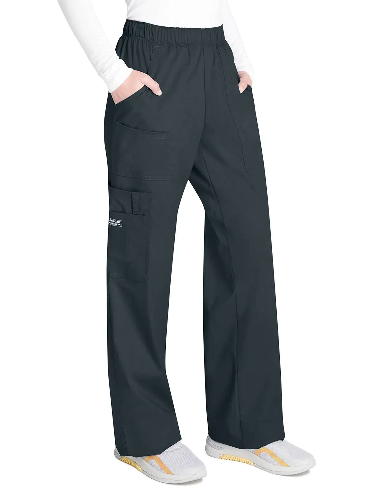 Pantalón sanitario cargo con cintura elástica Cherokee Core Stretch WWE4005