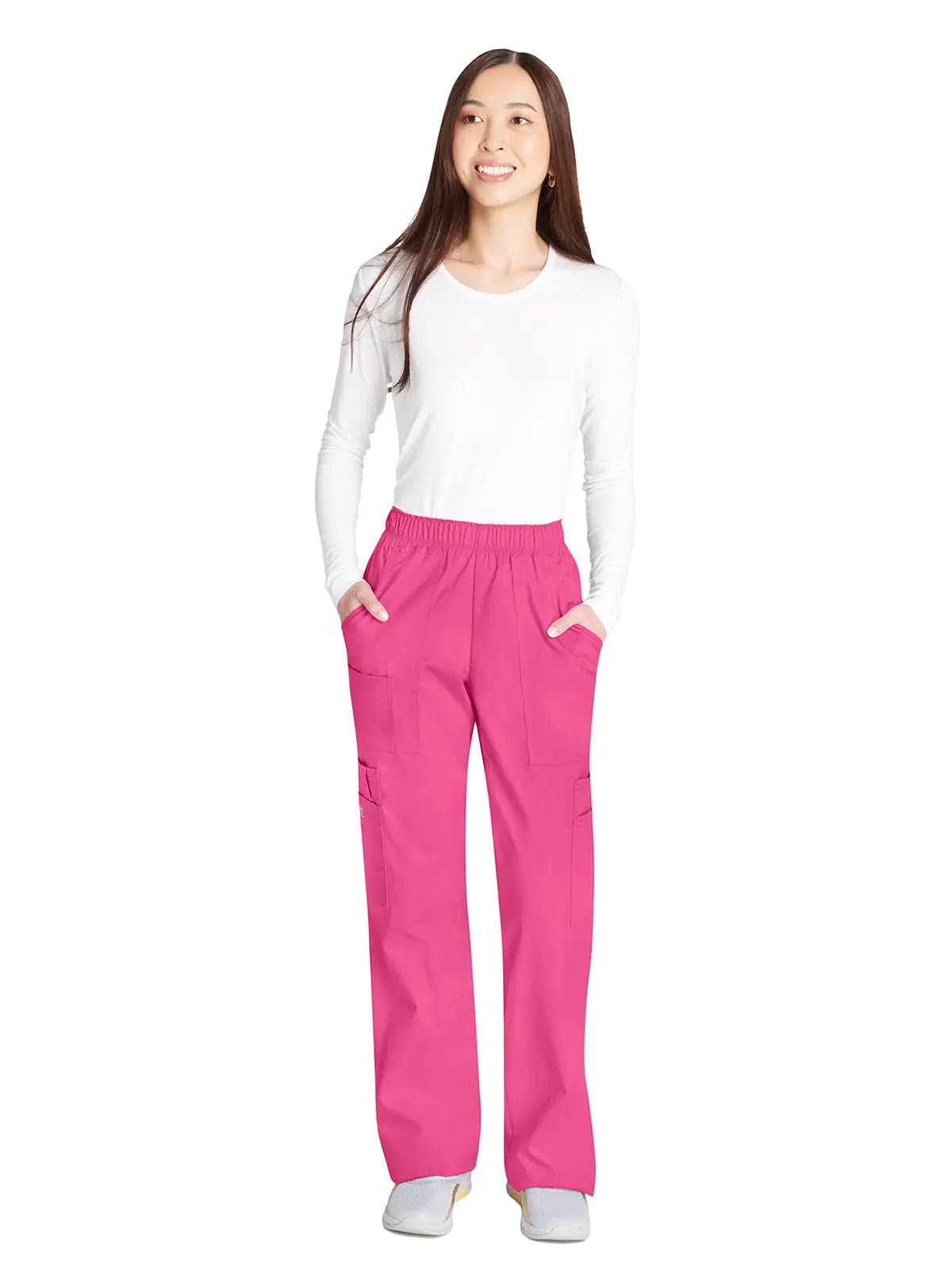 Pantalón sanitario cargo con cintura elástica Cherokee Core Stretch WWE4005