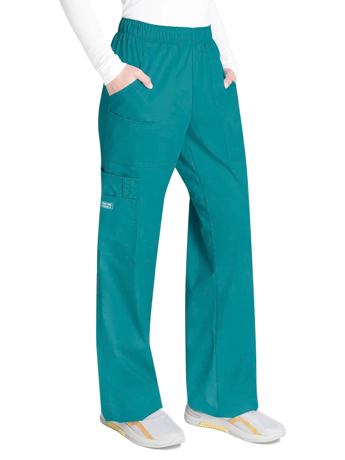 Pantalón sanitario cargo con cintura elástica Cherokee Core Stretch WWE4005