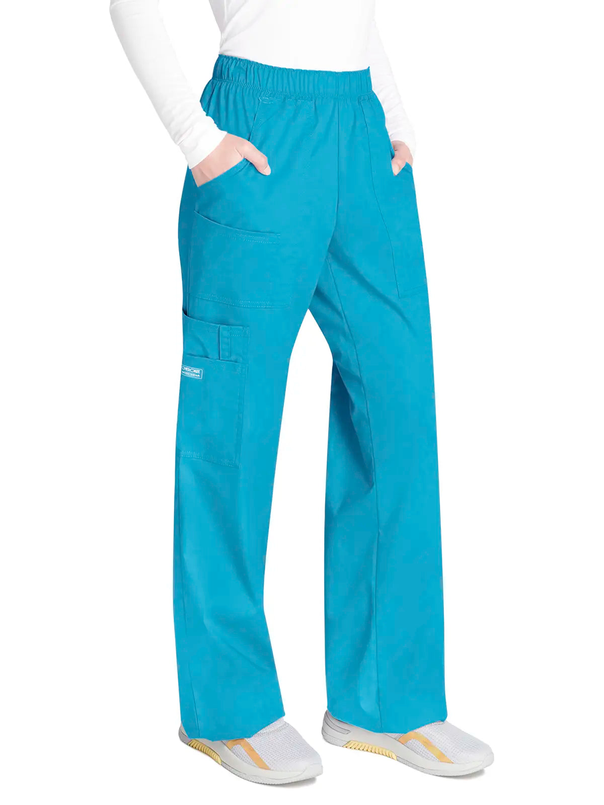 Pantalón sanitario cargo con cintura elástica Cherokee Core Stretch WWE4005