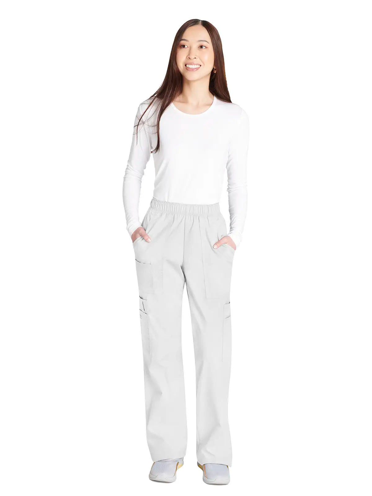 Pantalón sanitario cargo con cintura elástica Cherokee Core Stretch WWE4005