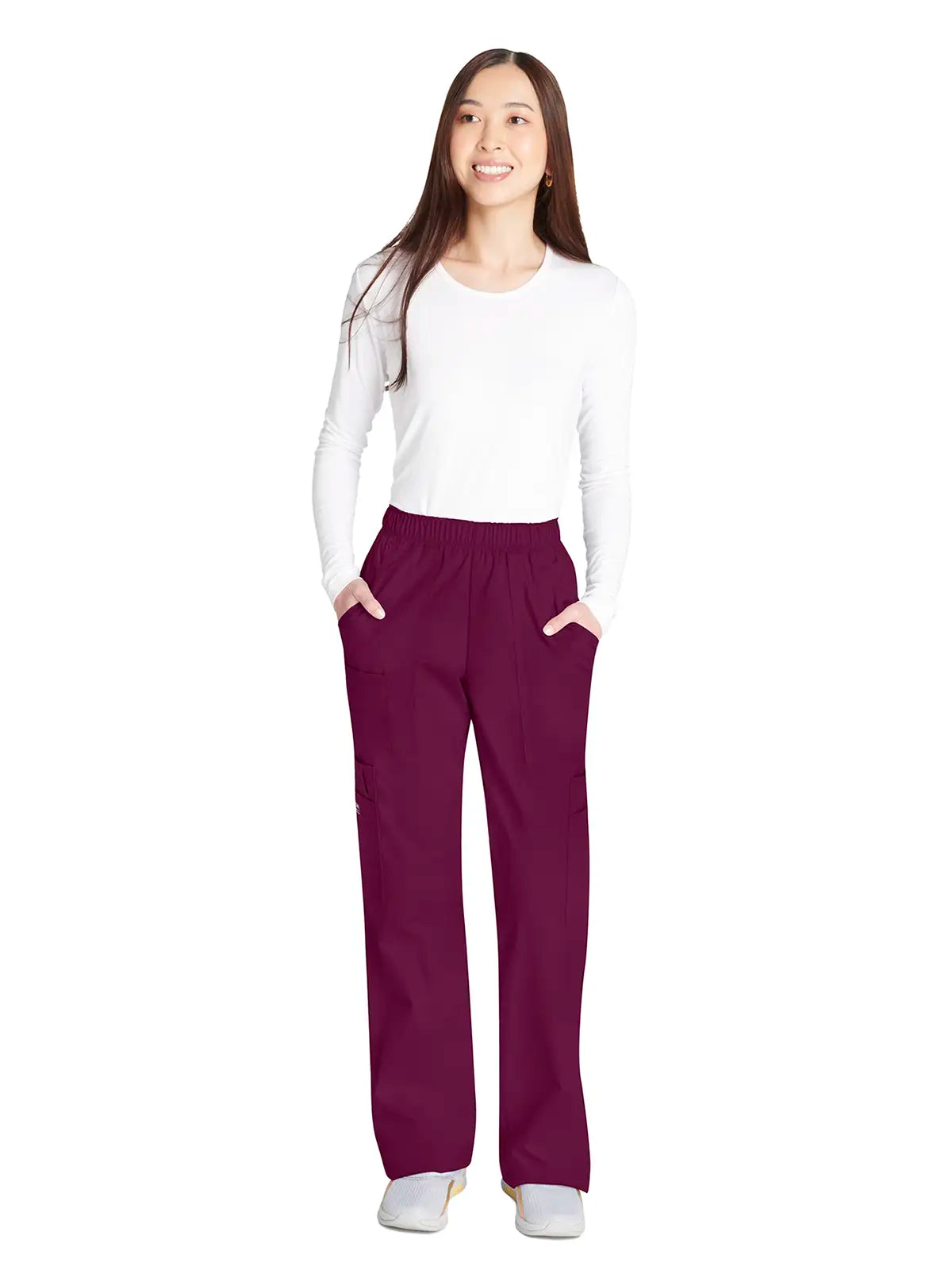 Pantalón sanitario cargo con cintura elástica Cherokee Core Stretch WWE4005