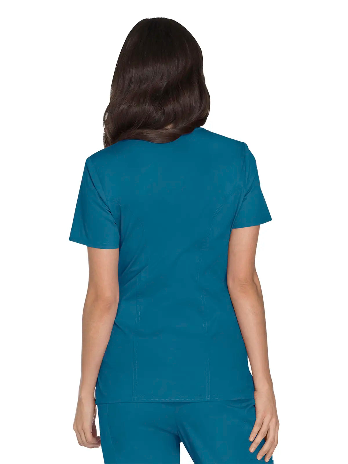 Casaca sanitaria mujer con cruzado simulado Cherokee Core Stretch WWE4728