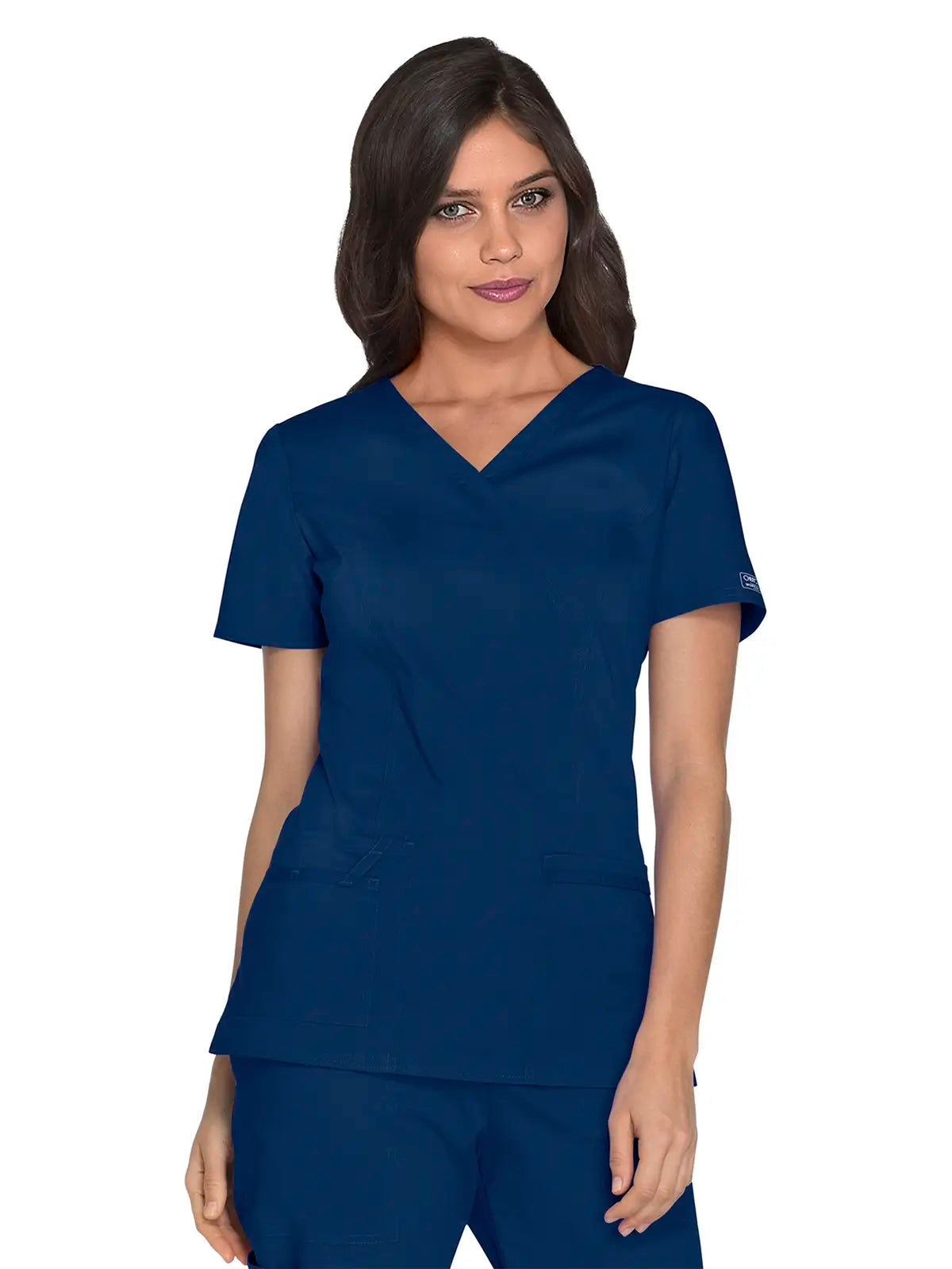 Casaca sanitaria mujer con cruzado simulado Cherokee Core Stretch WWE4728