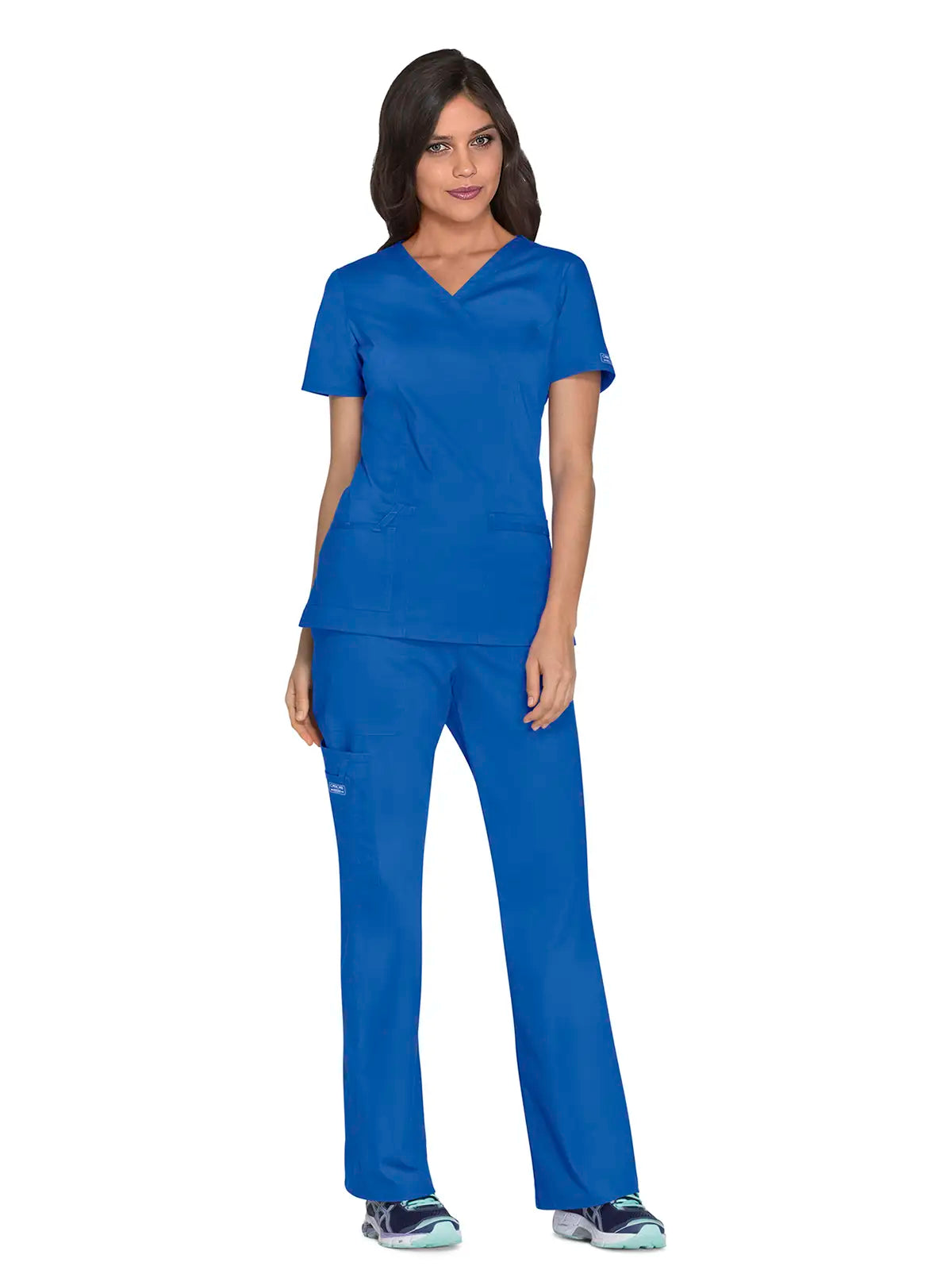 Casaca sanitaria mujer con cruzado simulado Cherokee Core Stretch WWE4728