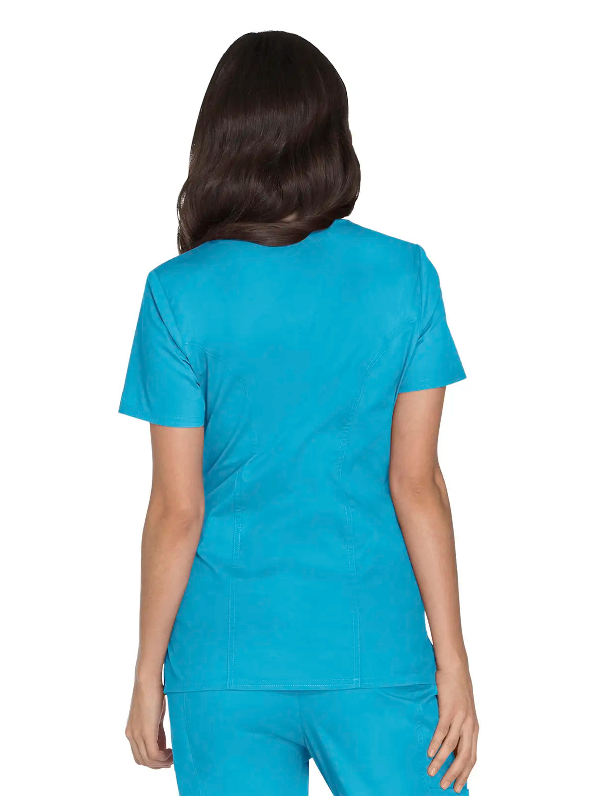 Casaca sanitaria mujer con cruzado simulado Cherokee Core Stretch WWE4728