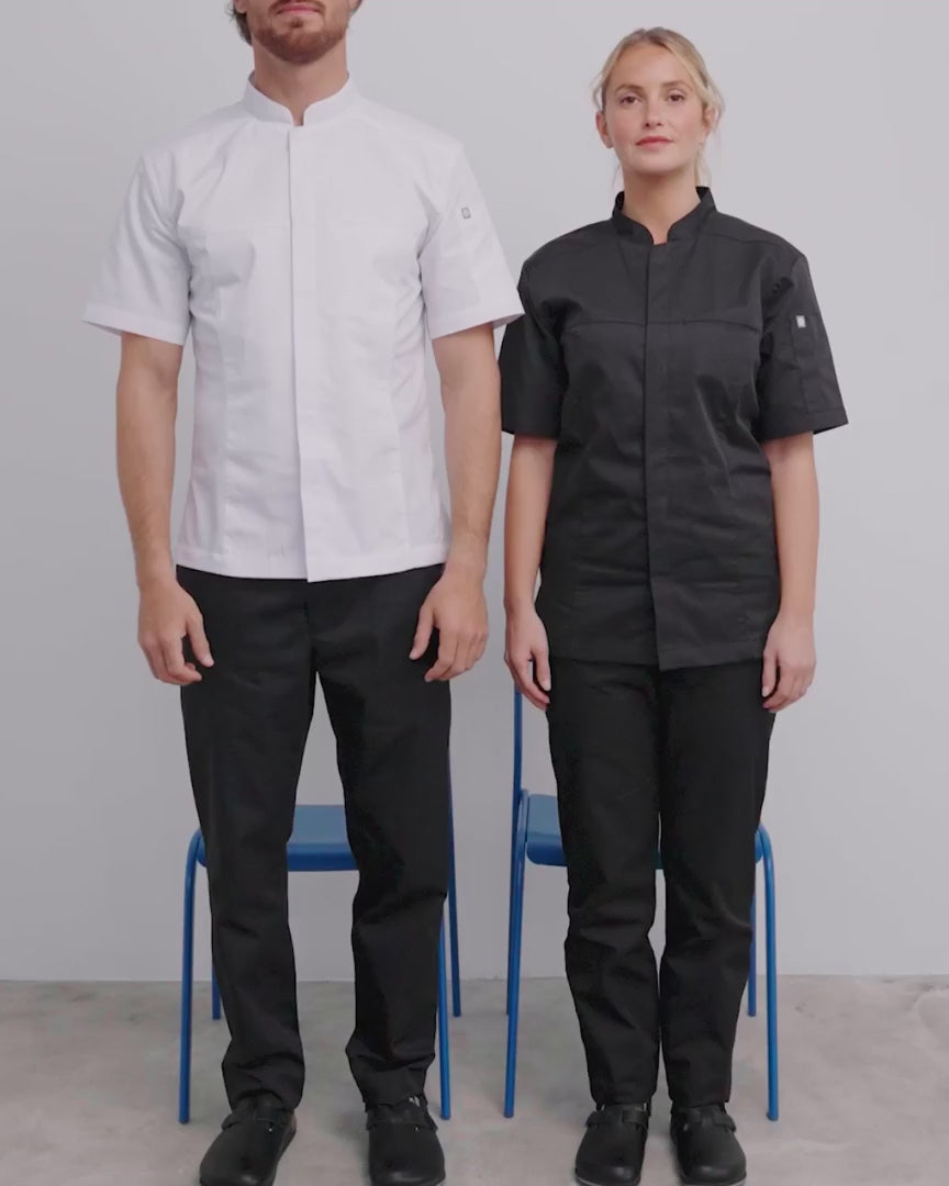 Cargar vídeo: Chaqueta de cocina Unisex Dinámica